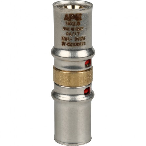 Stout Муфта соединительная равнопроходная 16х16 для металлопластиковых труб прессовой