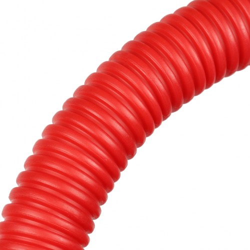 Stout Труба гофрированная ПНД, цвет красный, наружным диаметром 25 мм для труб диаметром 16-22 мм, длина 100 м