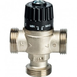 Stout Термостатический смесительный клапан для систем отопления и ГВС 1"  НР   30-65°С KV 1,8